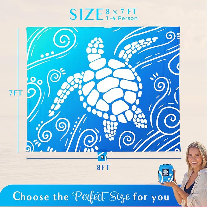 Gradient Blue Sea Turtle