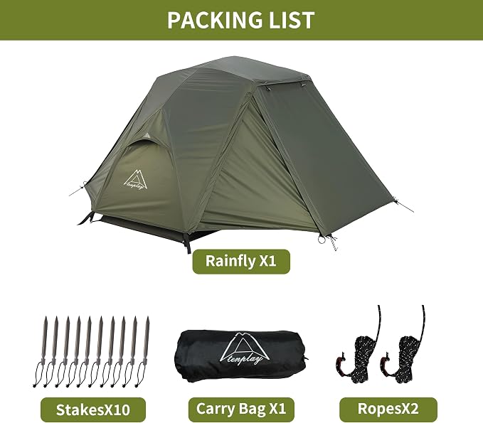 Camping Rainfly Green