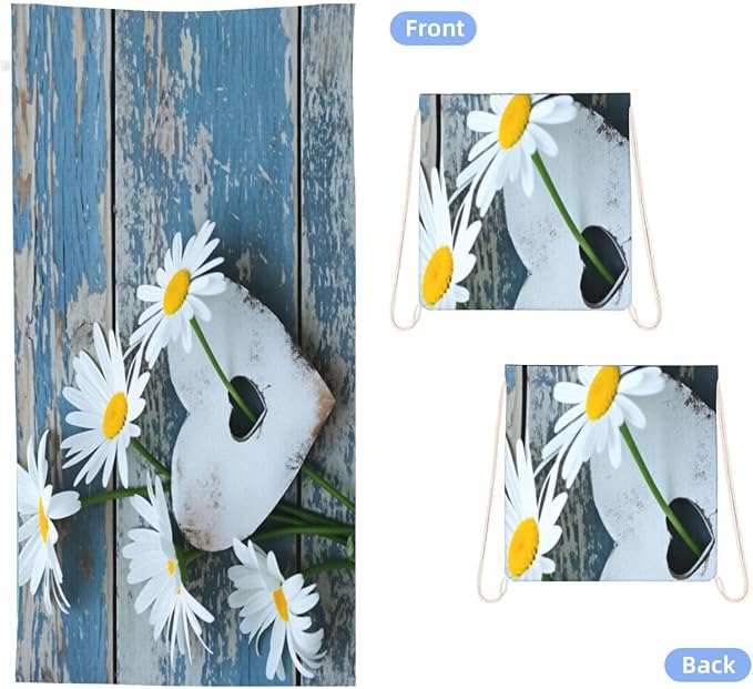Wood Grain and Daisy