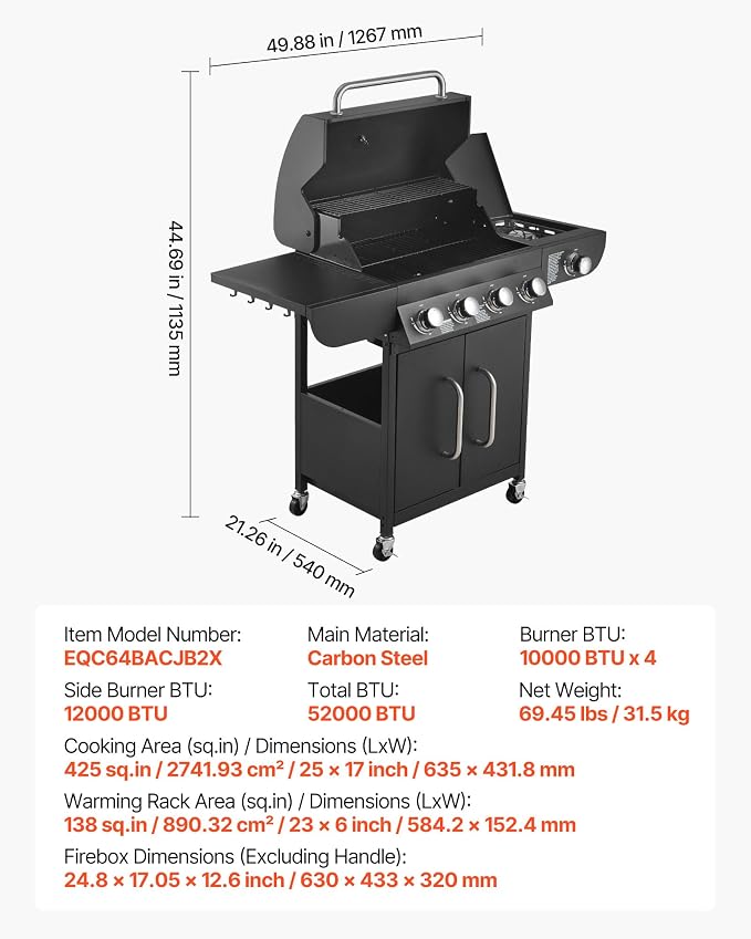 4+1 Burner Carbon Steel