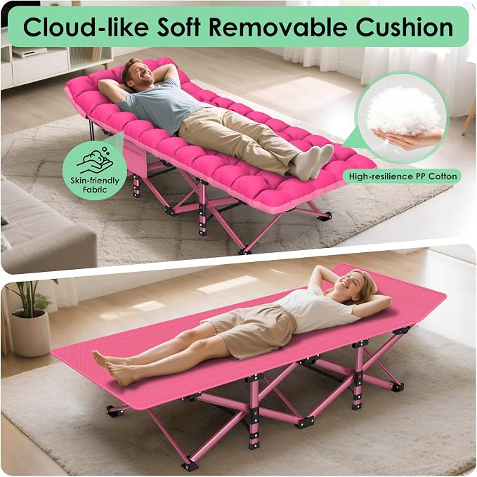 Pink Cot & Pink Pad