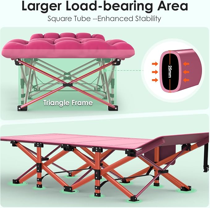 Pink Cot & Pink Pad