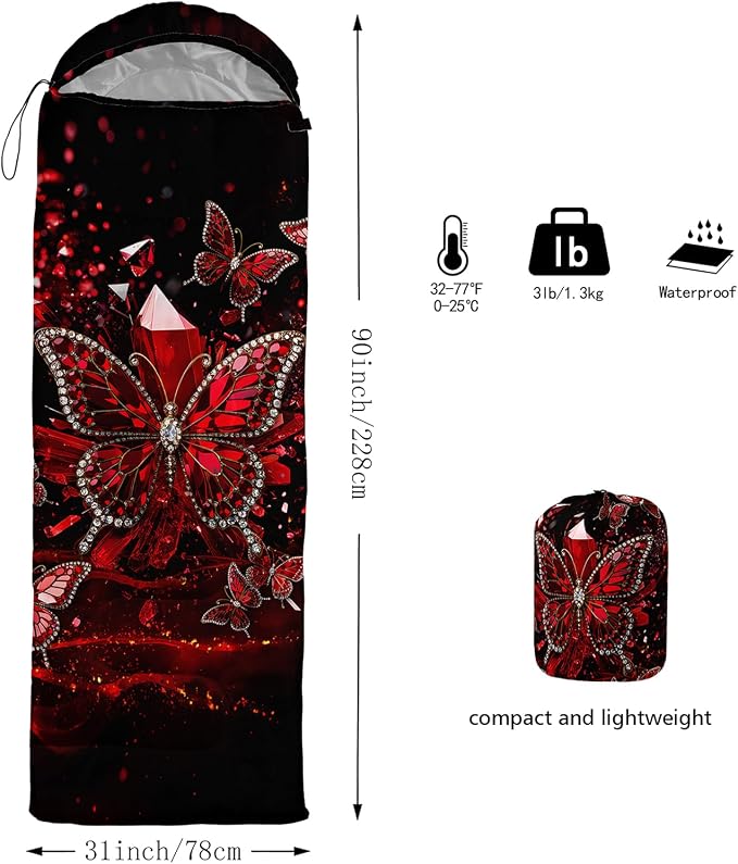Red Cartoon Butterfly 3