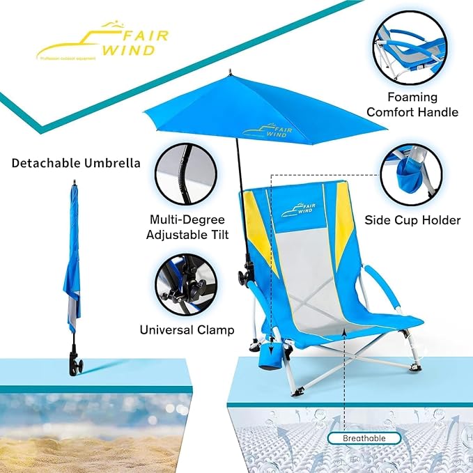 Ocean Blue With Yellow