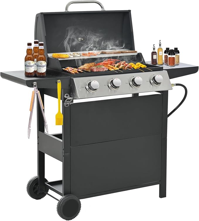 Black;4 Burner