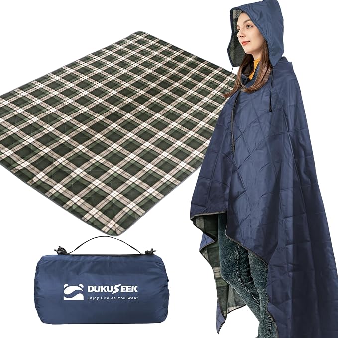 Navy Blue Outer With Blue Plaid Fleece