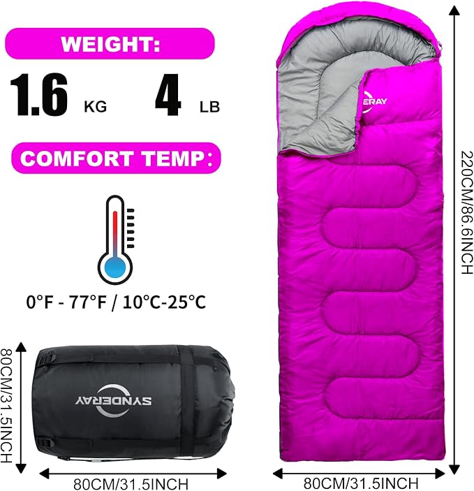 50-80°F Everyday 3 Season-Pink
