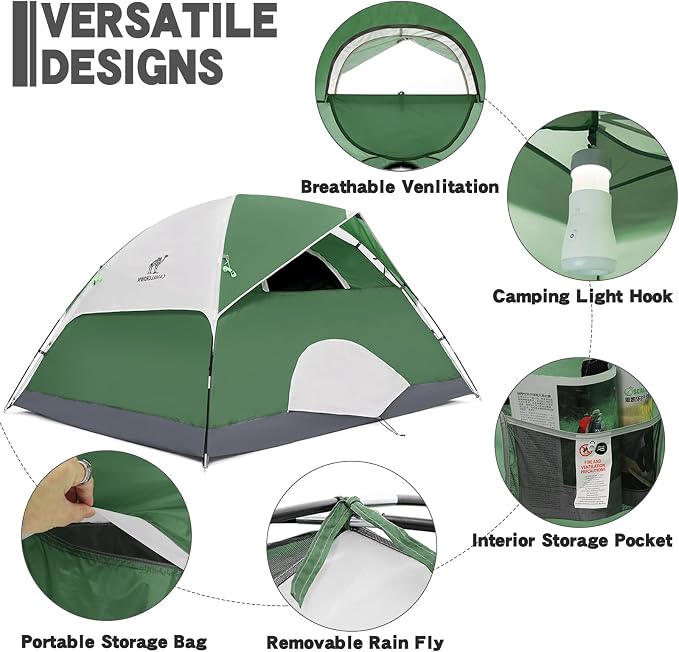 6 personArmy Green/grey-1