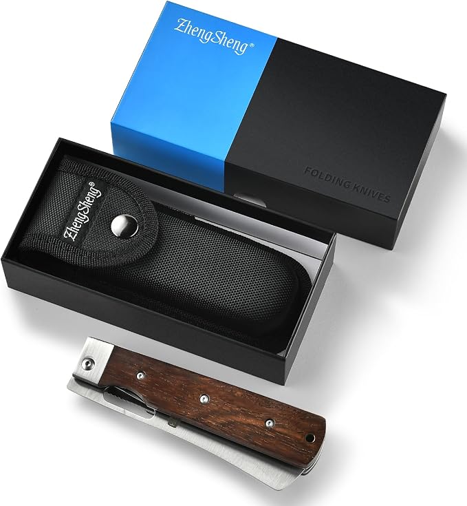#6 Natural wooden Handle - Black Nylon Pouch