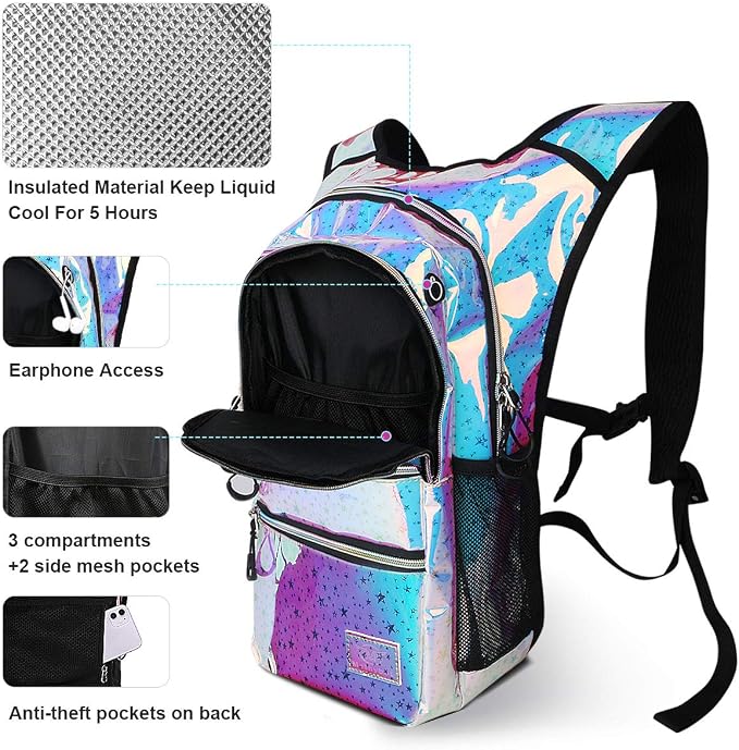 Holographic BluePink Star