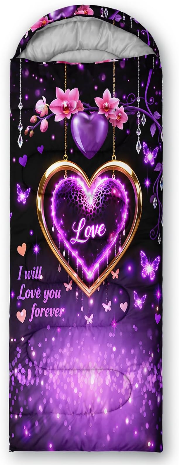 purple love heart