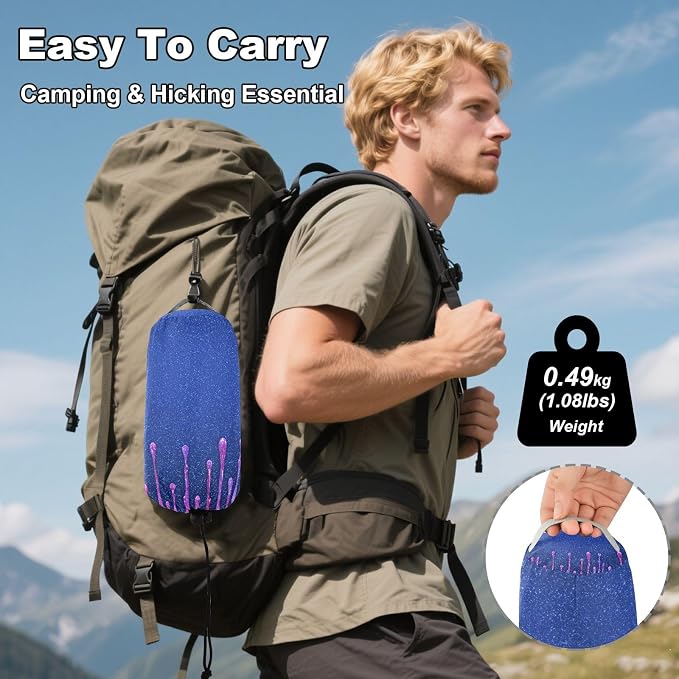 Deep Blue Purple Drip