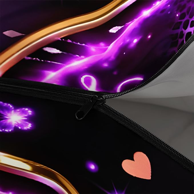 purple love heart
