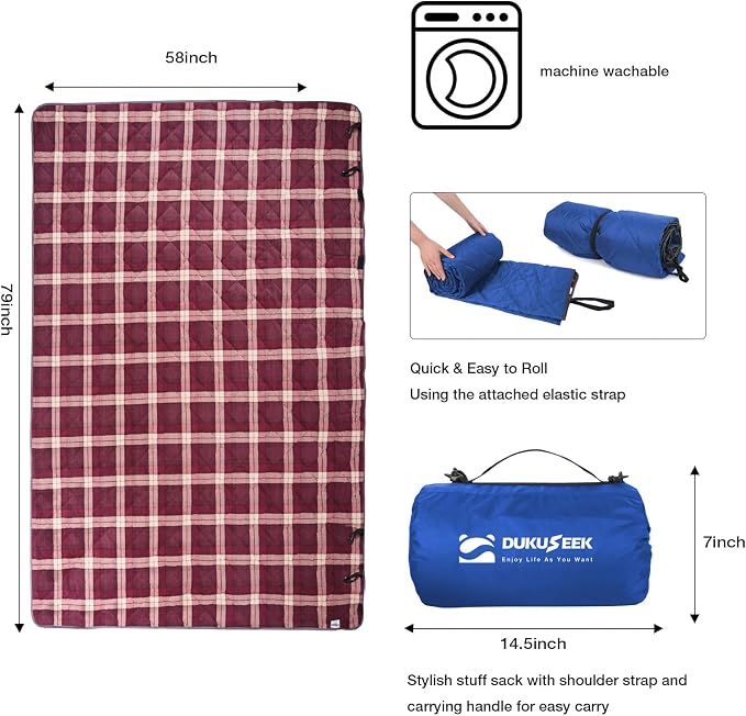 Dark Blue Outer With Red Plaid Fleece
