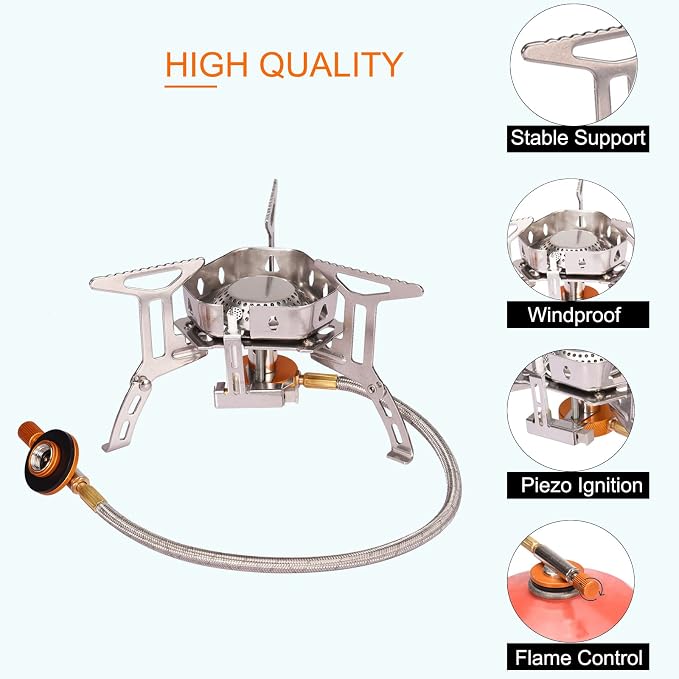 Backpacking Stove with Adapter