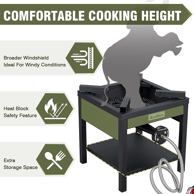 Compact outdoor cooking stove