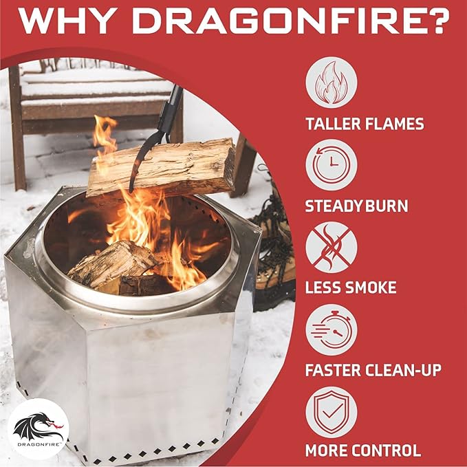 Stainless Backyard Smokeless Firepit