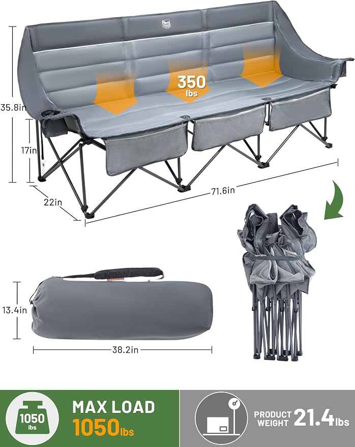 3 Person Grey