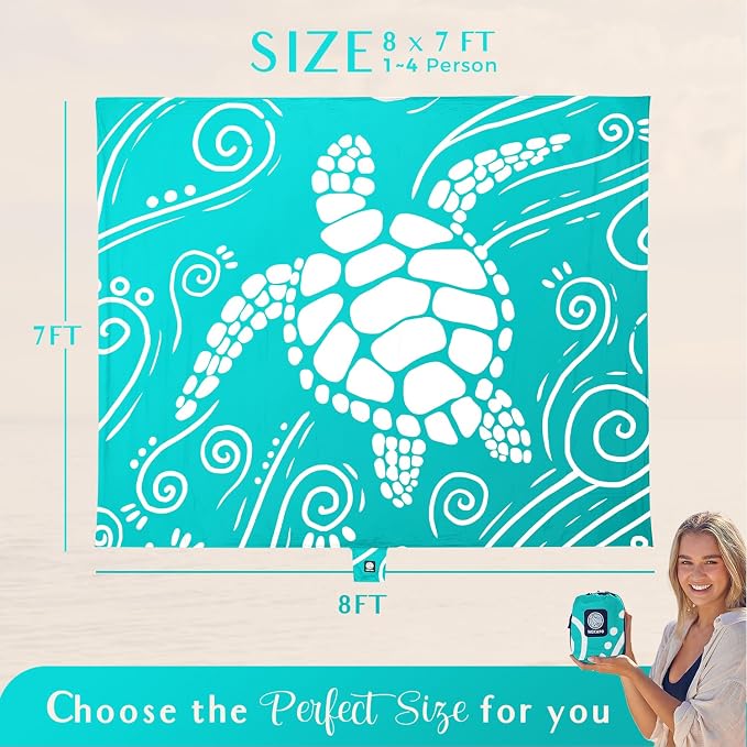 Gradient Teal Sea Turtle