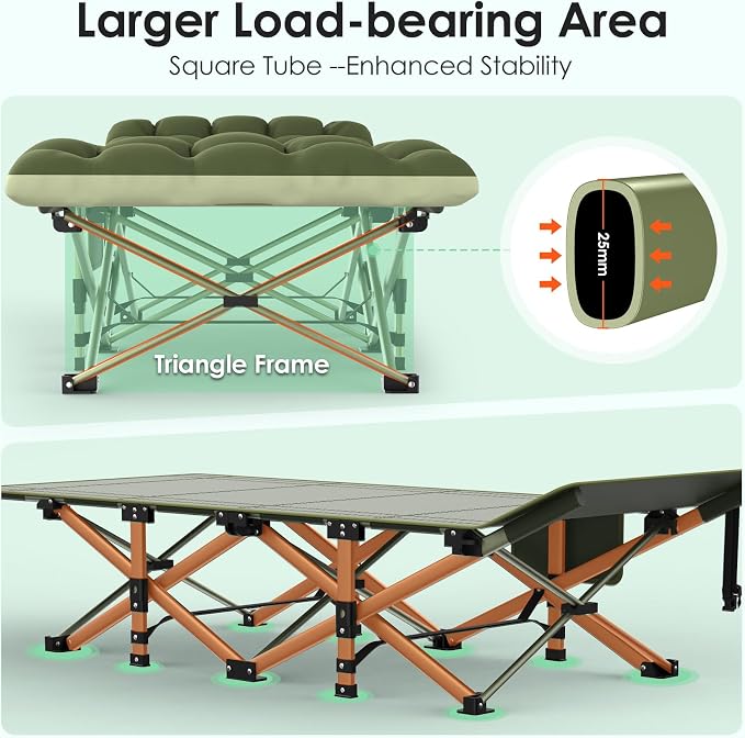 Green Cot & Green Pad