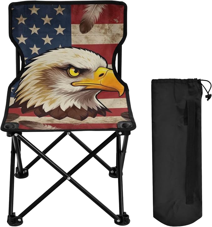 Usa Flag Bald Patriotic Red White Blue