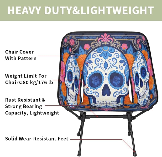 Ethnic Style Skull Floral Pattern
