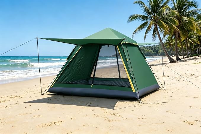 Square Roof Tent | Green | 4 Person