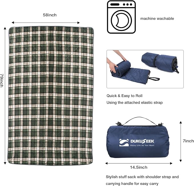 Navy Blue Outer With Blue Plaid Fleece