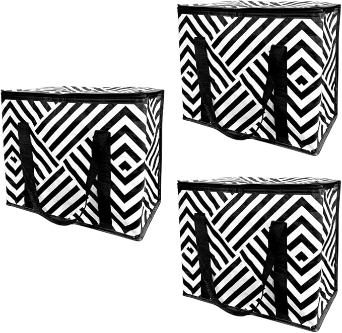 Black Geometric (3 Pack)