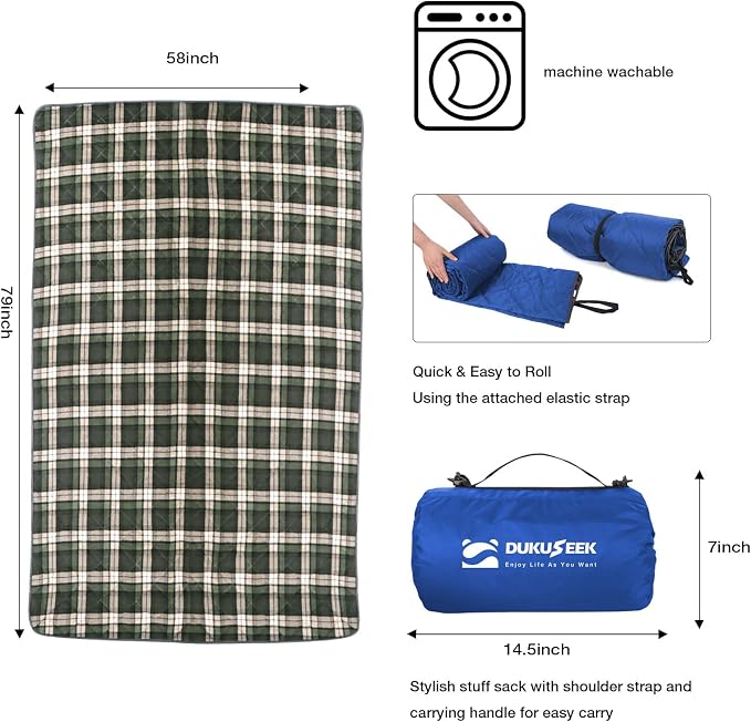 Dark Blue Outer With Blue Plaid Fleece
