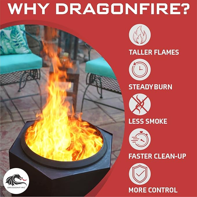 Black Backyard Smokeless Firepit