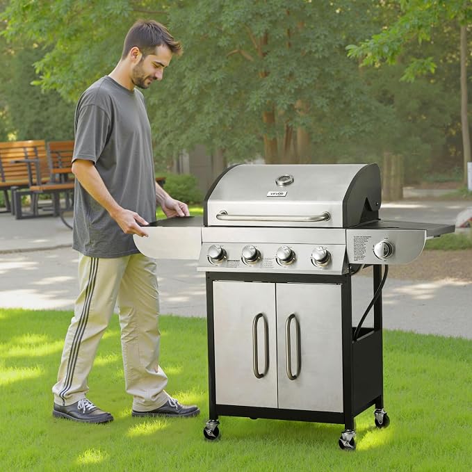 4+1 Burner Stainless Steel