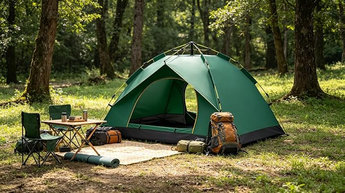 Single-layer Instant Tent | Green | 2 Person