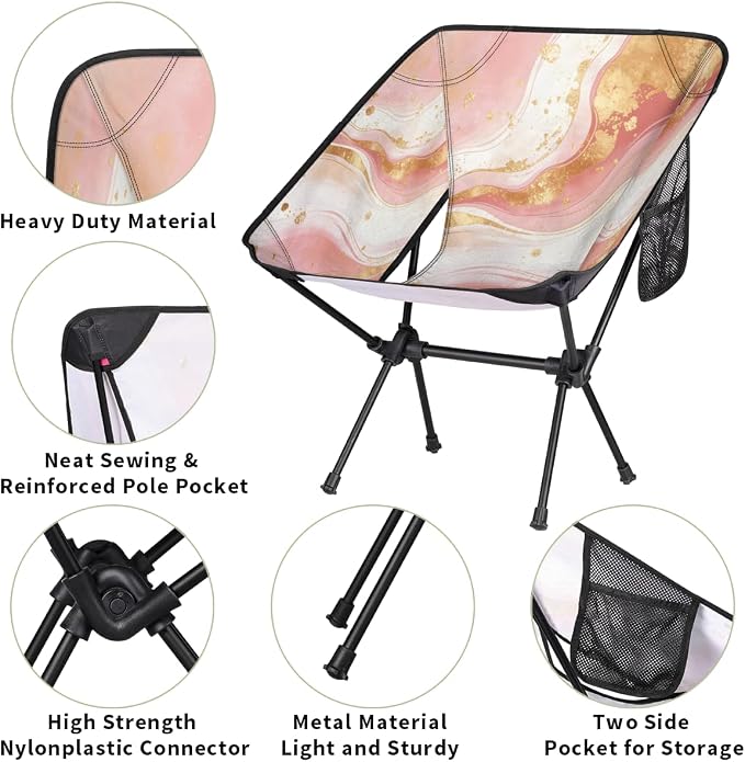 Pink Gold Marble Design