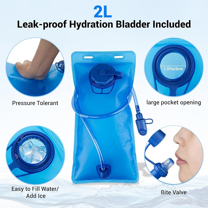 Black With 2l Water Bladder