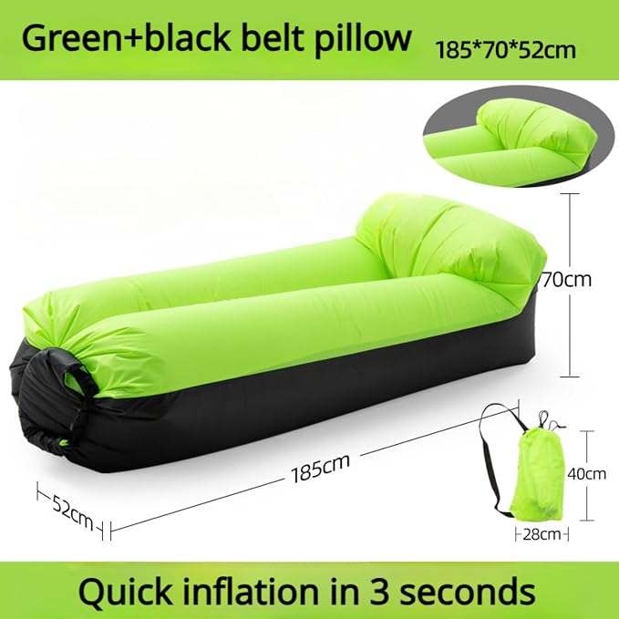 Green+black With Pillow