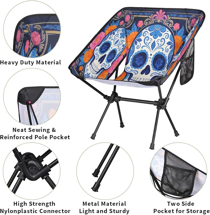 Ethnic Style Skull Floral Pattern