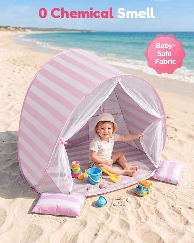 Pink with Door Curtain