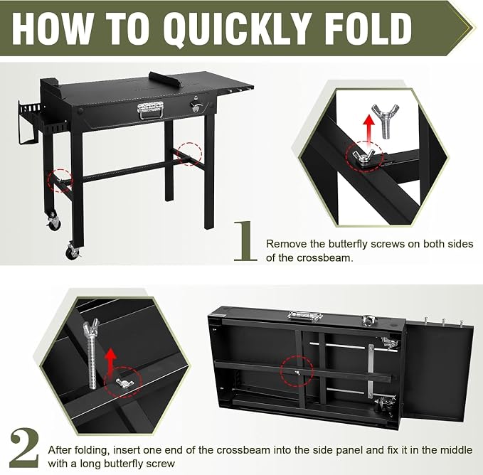 Grill Table Cart+Griddle