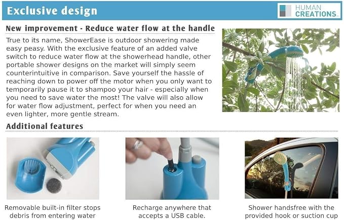 Blue-Shower head