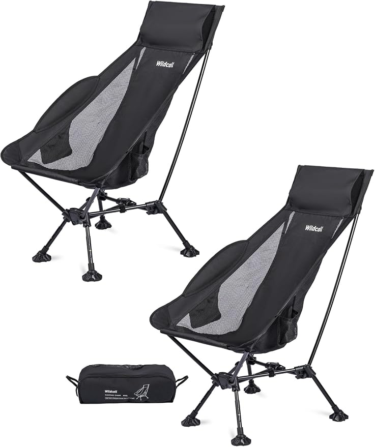 2 X Black High Back