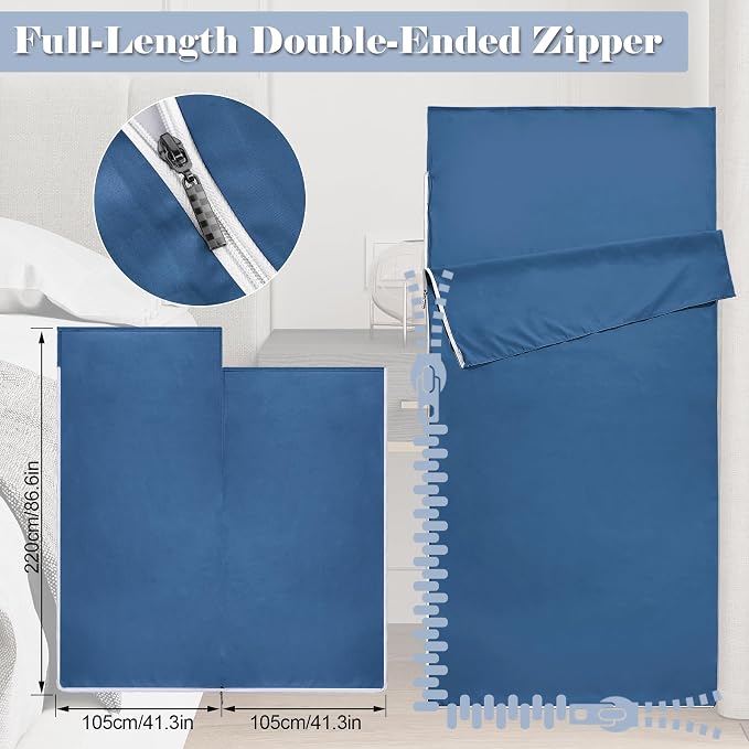 Blue with Zipper