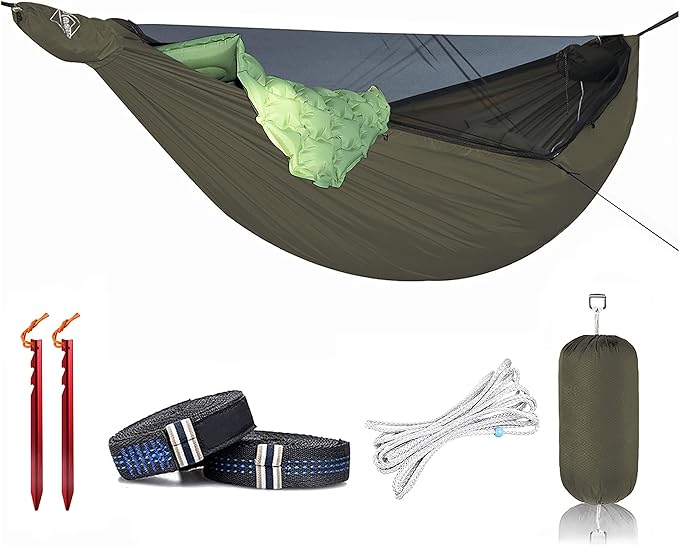Od Green-double Layer Hammock Bed