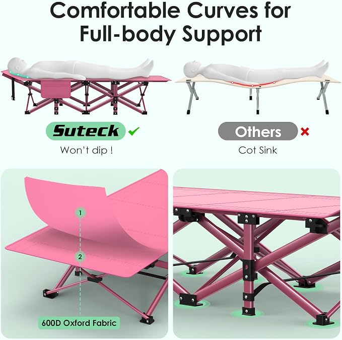 Pink Cot & Pink Pad