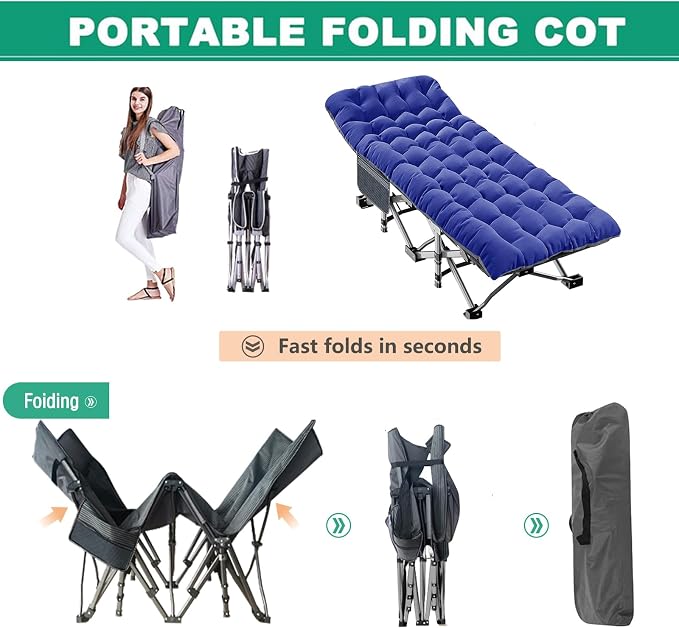 Grey Cot/Blue Mat