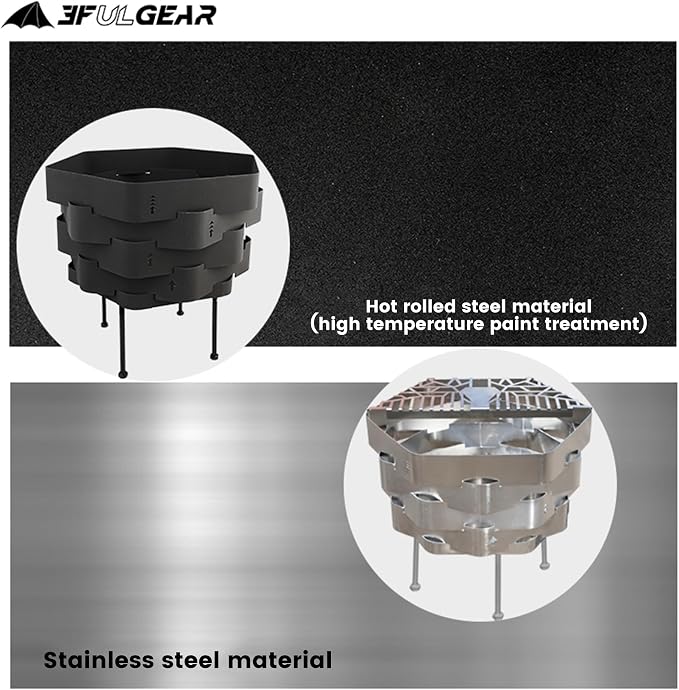 Hot-Rolled Steel Firepit with a Grill