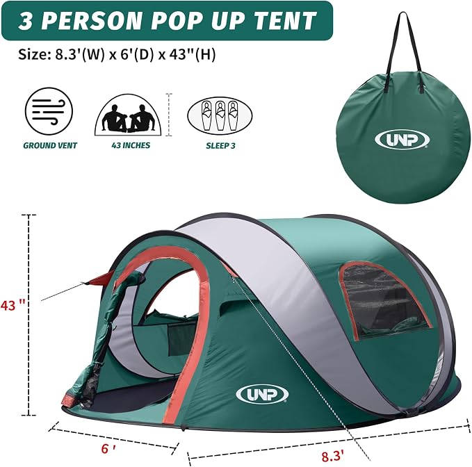 3 Person Green