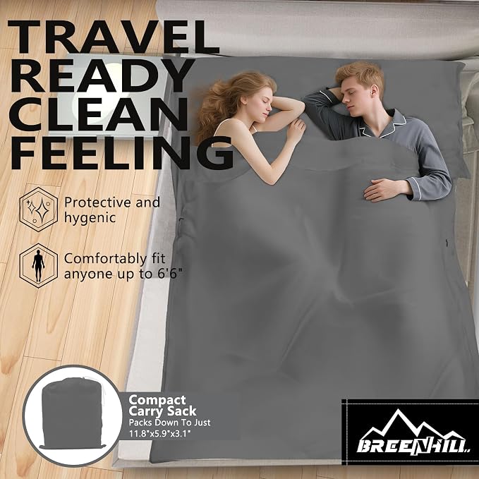 Double (Fits 2 People) - Gray with Zipper