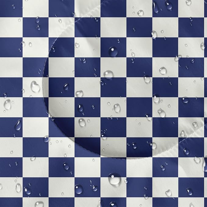 Purple and White Check