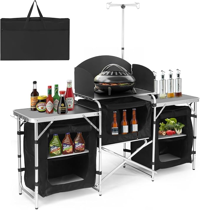 Black With Three Cupboard